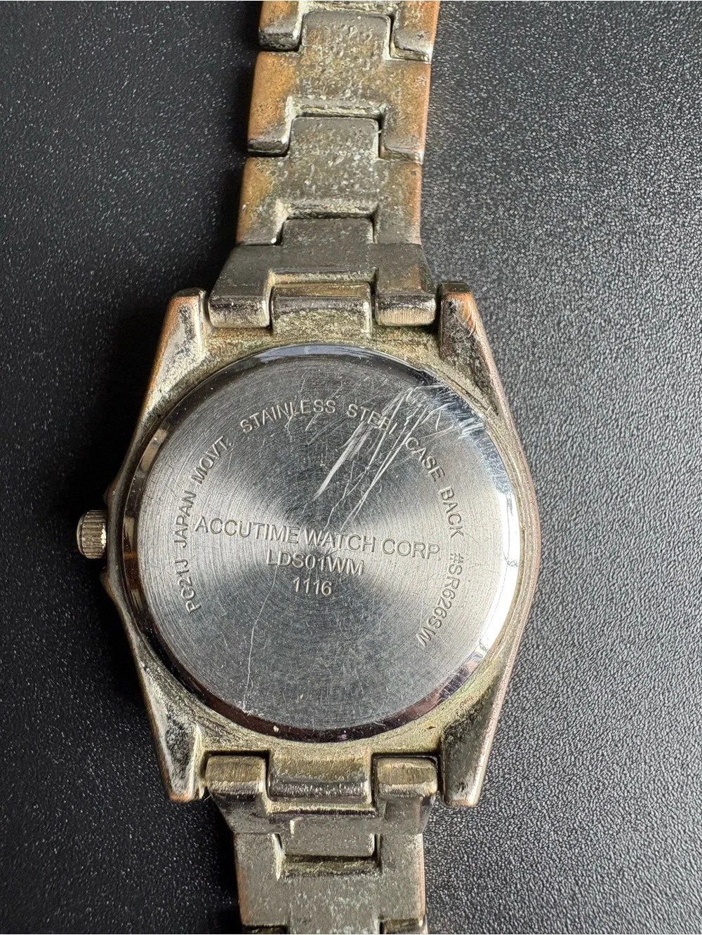 Gold-Tone‎ Pink Dial Women's Bracelet Watch